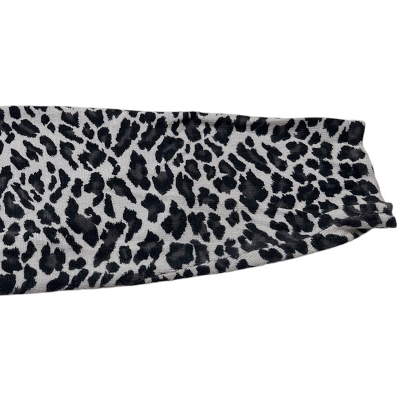 Quacker Factory Leopard Print Cardigan trimmed with Rhinestones - Picture 6 of 8